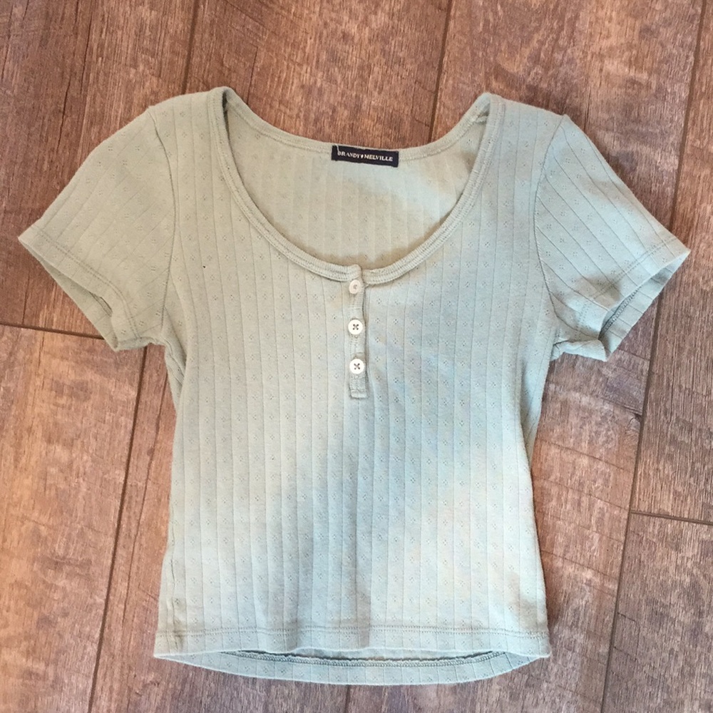 mint Brandy Melville t-shirt.